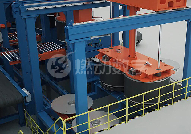 自動更換模具液壓硫化機(jī)三維動畫