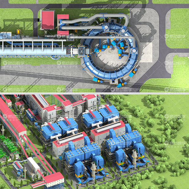 中冶華天燒結(jié)專業(yè)工藝過程三維演示動畫