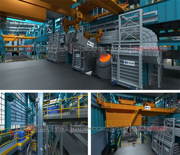 煉鋼專業(yè)工藝三維仿真演示動畫